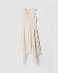 & Other Stories - V-Neck Lace Midi Dress