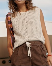 Ceres Life - Margot Mesh Knit Tank