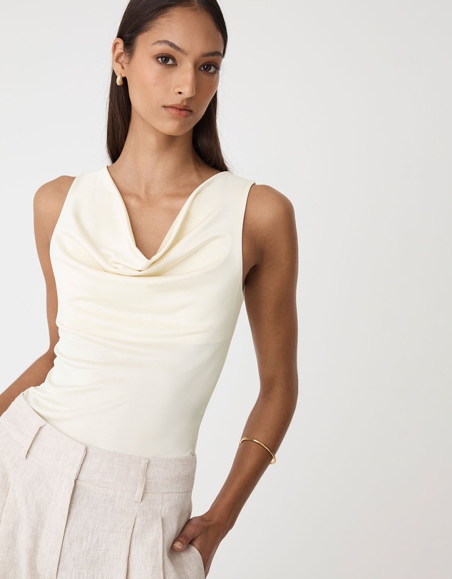 Forcast - Sabrina Cowl Neck Top