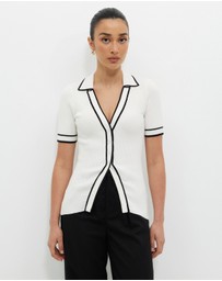 Calli - Lari Short Sleeve Rib Knit
