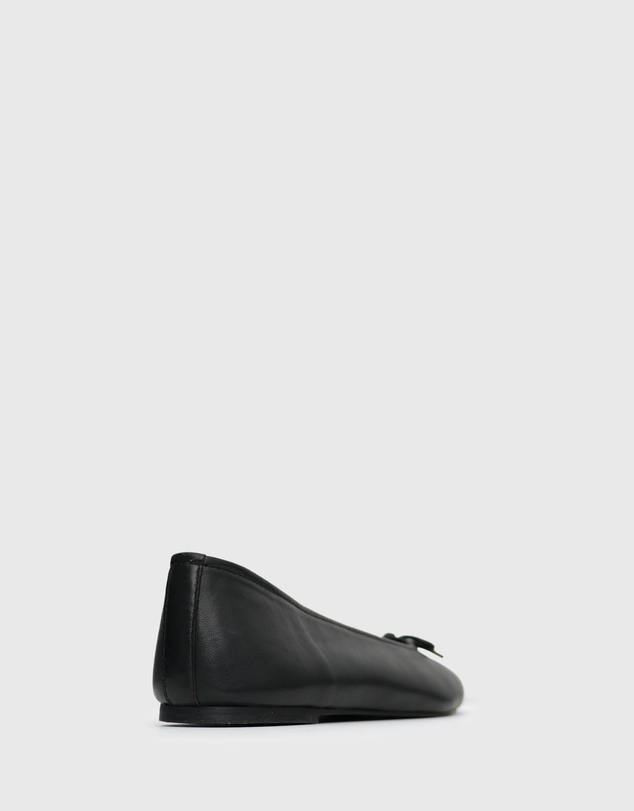 Betts - Caroline Leather Bow Ballet Flats