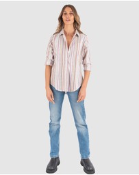CAMIXA - IRIS Stripes Linen Shirt