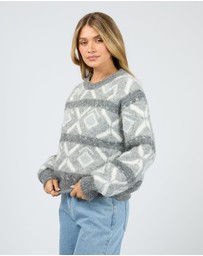 All About Eve - Zoia Knit Crew Charcoal
