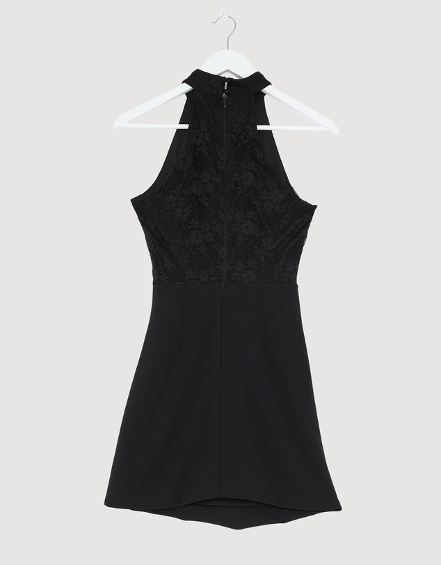 Revibe - Repaired CHANCERY Chappel Lace Mini Dress - AU 10