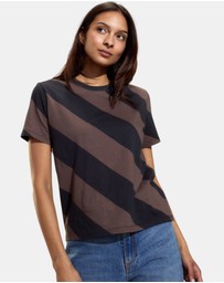 Cynthia Rowley - Diagonal Stripe Tee