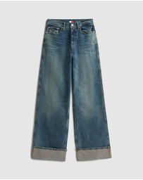 Tommy Jeans - Claire Highrise Wide Leg Turn Jeans