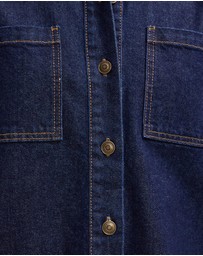 The Fated - Reese Oversized Short Sleeve Denim Shirt