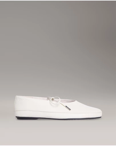 Calvin Klein - Leather Mary Jane Ballerinas