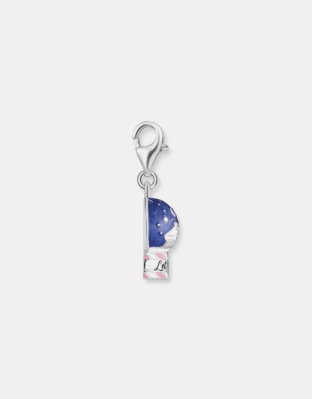 THOMAS SABO - Silver Blackened Snowball Charm