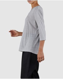 Amelius - Bronte Linen Three Quarter Jersey Top