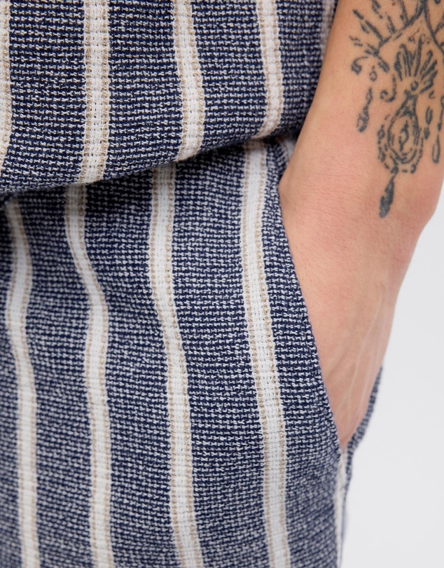 Jack & Jones - Jaiden Coba Striped Jogger Shorts Mid Relaxed Fit