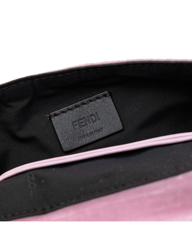 Pre-Loved by Azura Reborn - Pre-Loved Mini Zucca Embossed Velvet Baguette Satchel