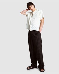 Topman - Short Sleeve Hand Embroidered Shirt