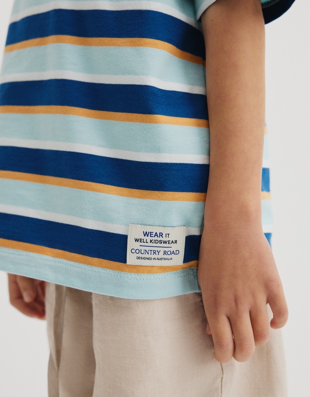 Country Road - Oversized Stripe Short Sleeve T-shirt