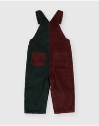 Goldie + Ace - Austin Corduroy Colour Block Overalls - Babies-Kids