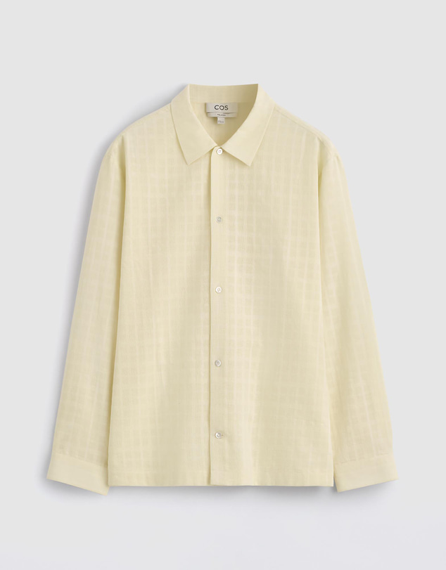 COS - Checked Cotton Jacquard Shirt