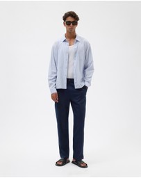 AERE - Pleated Wool Blend Trousers