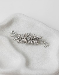 The White Collection - Celine - Crystal Detail Silver Bridal Hair Piece