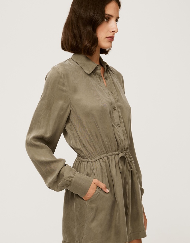 Calli - Pam Cupro Playsuit