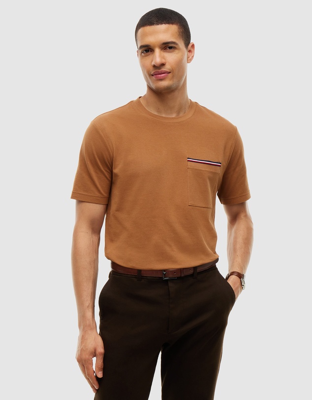 Tommy Hilfiger - Global Stripe Pocket Pique T-Shirt