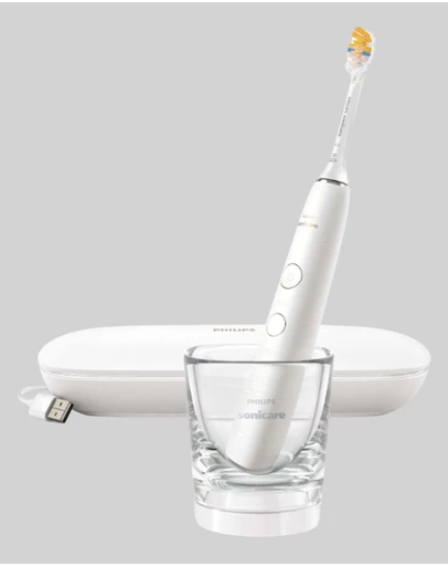 Philips - Philips Sonicare DiamondClean 9000 Electric Toothbrush, White with A3 brush head White