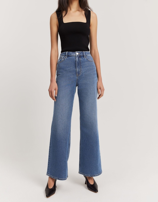 Country Road - Australian Cotton Blend Super High Wide Leg Jean