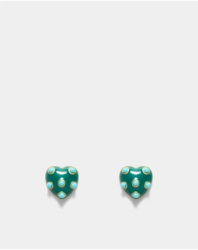 MIMCO - Polka Heart Stud Earrings