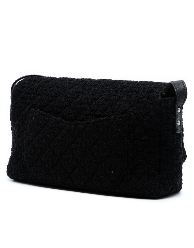 Pre-Loved by Azura Reborn - Pre-Loved Jumbo Reissue 2.55 Quilted Tweed Easy Messenger Flap