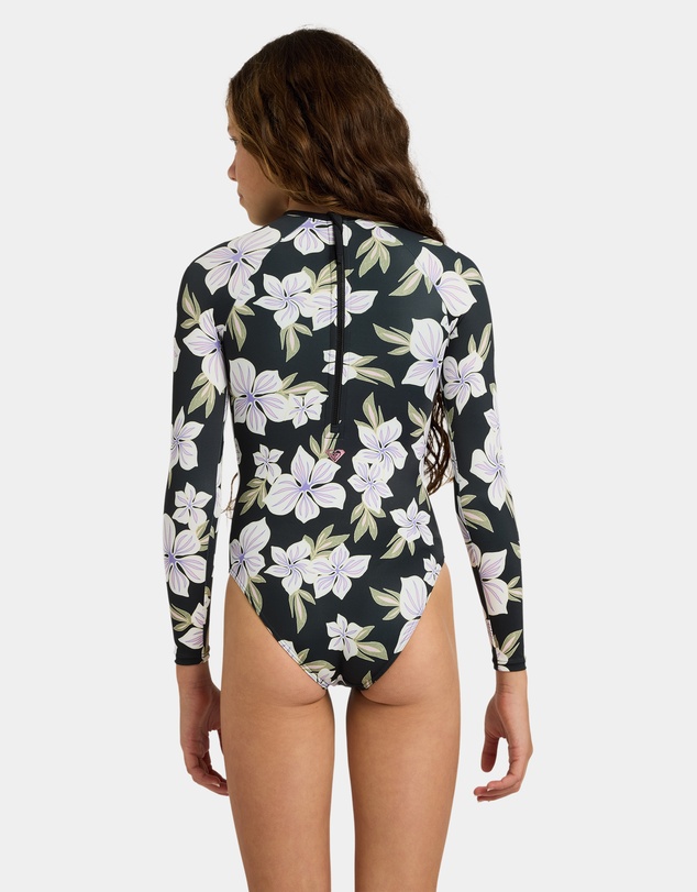 Roxy - Girls 8 to 16 Of The Pacific Long Sleeve One Piece Swimsuit