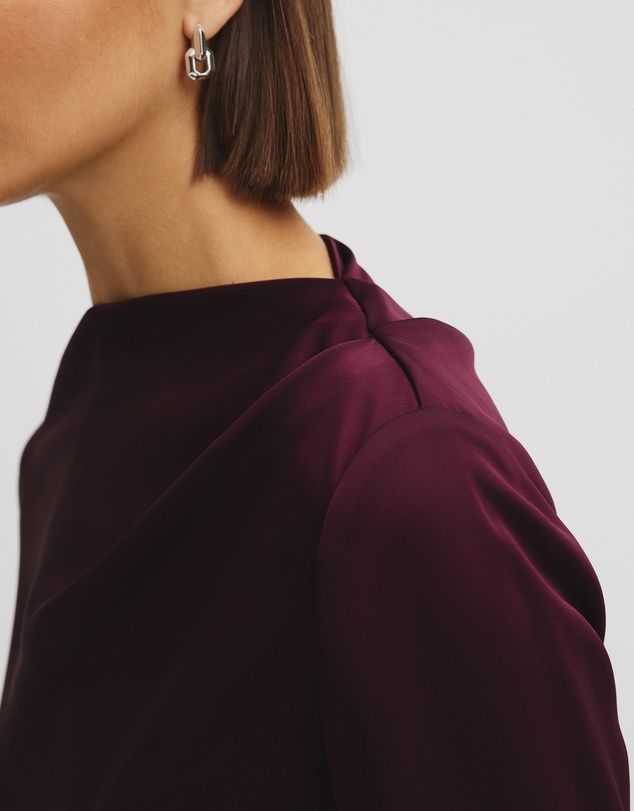 Country Road - Draped Long Sleeve Shirt