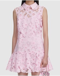 Self Portrait - Sequin Boucle Belted Mini Dress