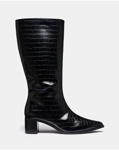 Black Croc PU