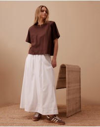 Ceres Life - Sofia Boxy Shoulder Tee