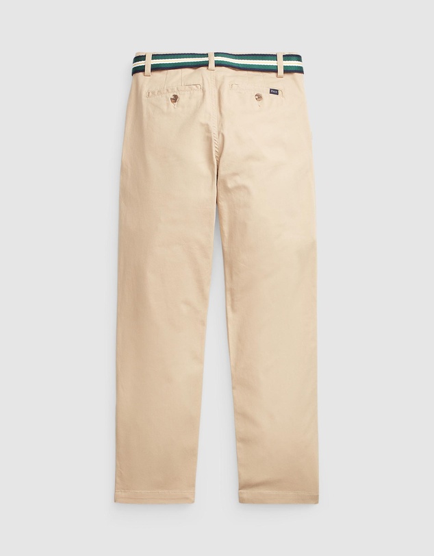 Polo Ralph Lauren - Belted Slim Fit Stretch Twill Pants - Teens