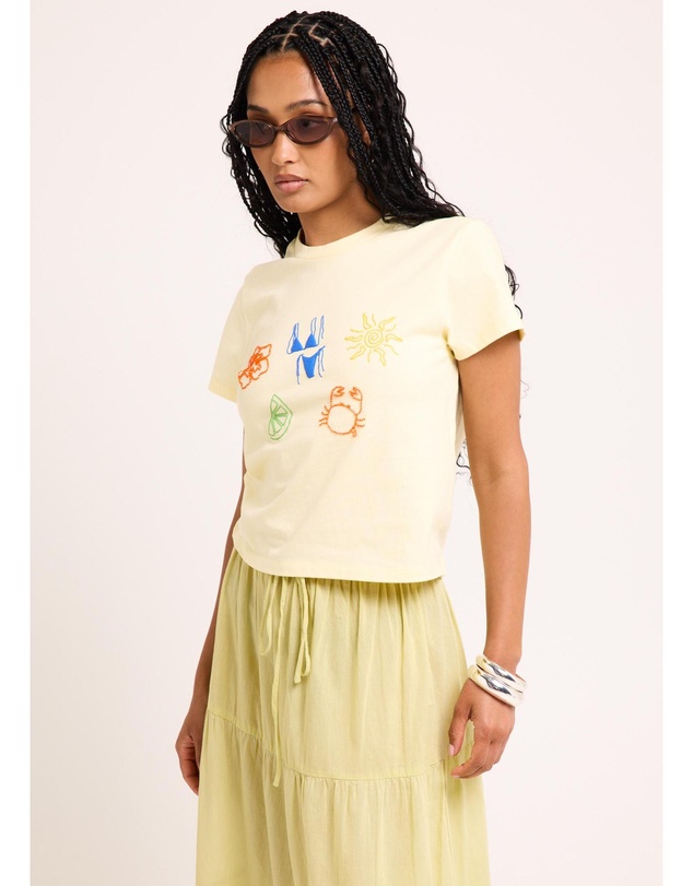 Subtitled - Vacation Beaded Baby Tee