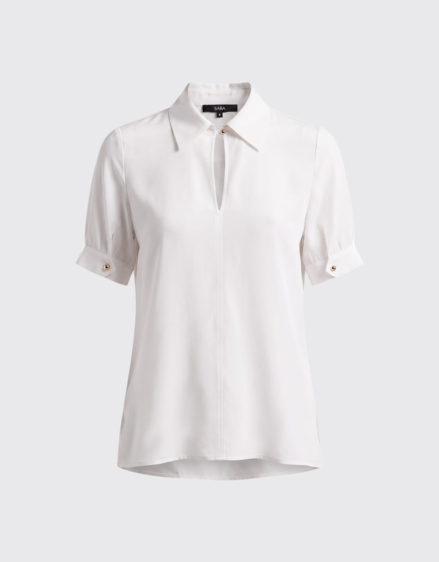SABA - Sadie Silk Short Sleeve Blouse