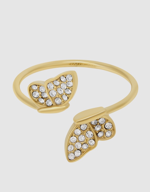 Fossil - Sutton Pavé Gold tone Stack Ring