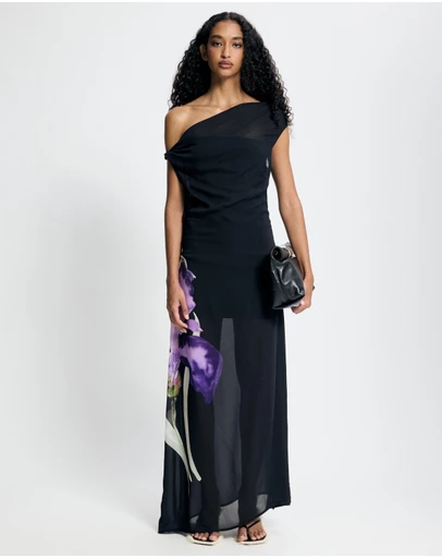 Lover - Cielo Asymmetrical Midi Dress