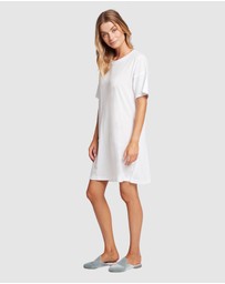Homebodii - Homebodii Oversized Tencel Womens Sleep T-shirt