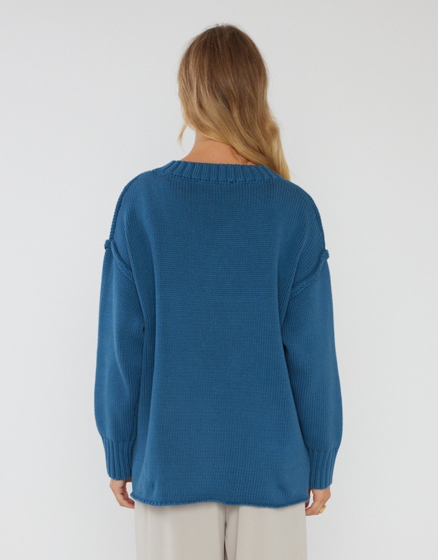ALEXANDRA - Solace Knit Jumper Teal