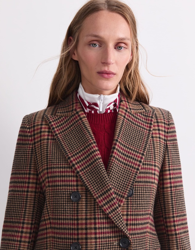 Sportscraft - Gia Double Breasted Check Coat