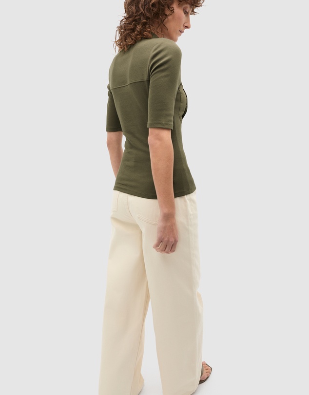 Seed Heritage - Contrast Placket Polo Top