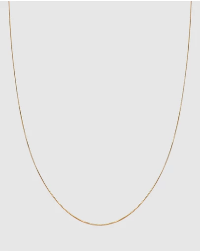 Kuzzoi - ICONIC EXCLUSIVE - Classic Box Chain Necklace in Gold-Plated 925 Sterling Silver