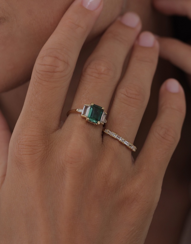 Elli Jewelry - Ring Topaz 925 Sterling Silver Gold-Plated
