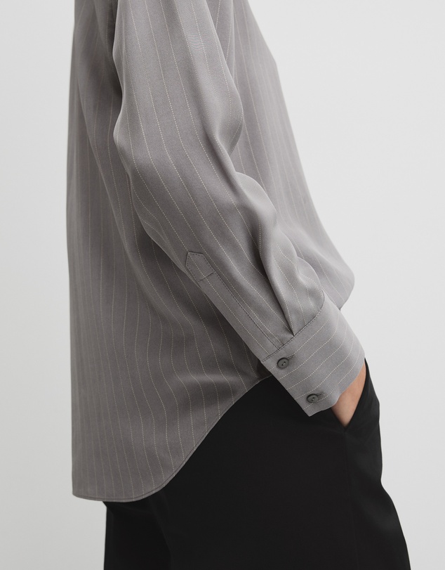 Country Road - Pinstripe Silk Shirt