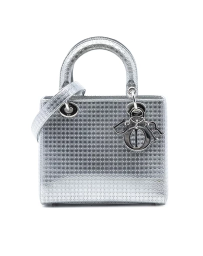 Pre-Loved by Azura Reborn - Pre-Loved Medium Metallic Patent Microcannage Lady Dior