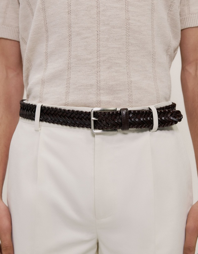 Trenery - Marek Woven Belt in Espresso