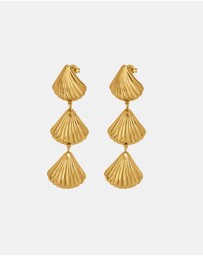 Zoe Olivia - Waterproof Shell Drop Stud Earrings