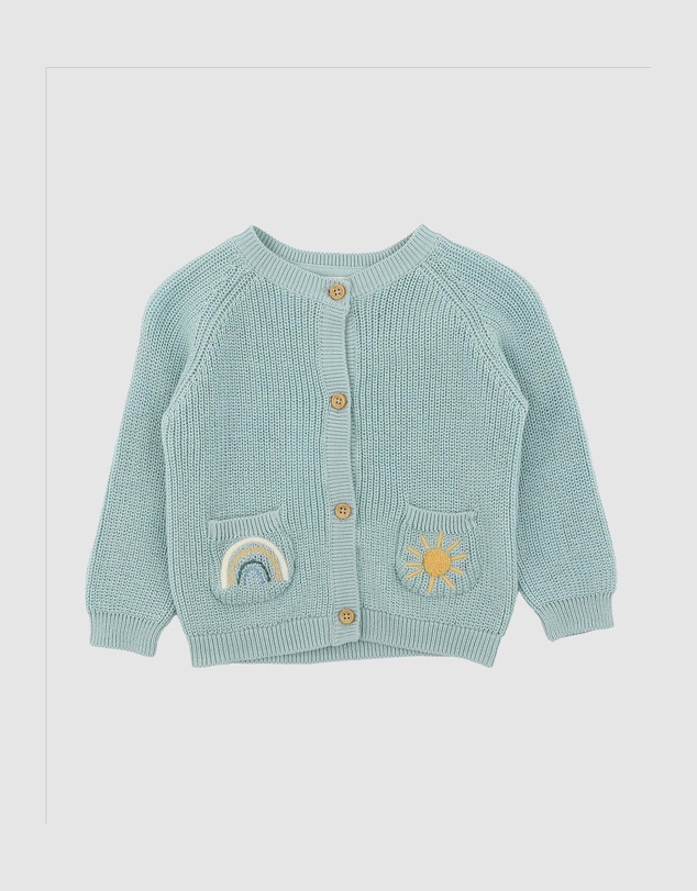 Bebe by Minihaha - Scout Organic Novelty Pocket Cardigan - Babies