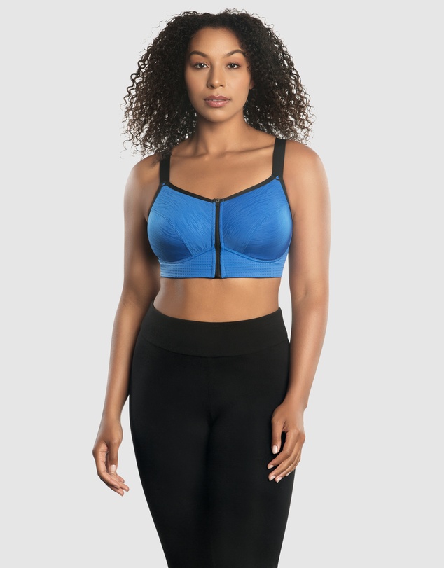 Parfait - Wave Wirefree Zip Front Sports Bra